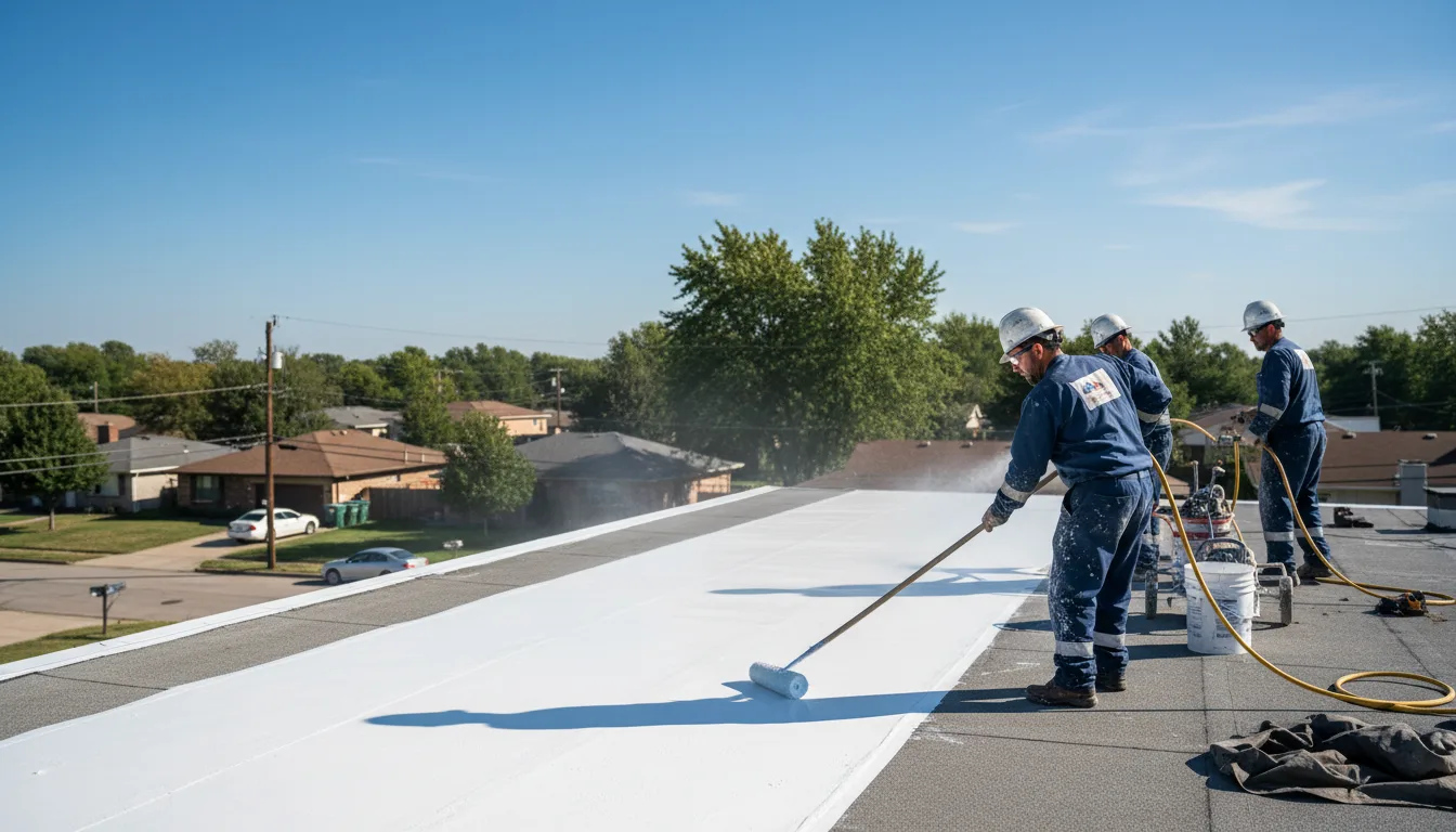 Commercial roof coating in Elgin, IL near me